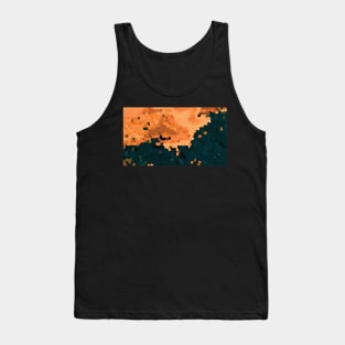 Gold Geometric Landscape Tank Top